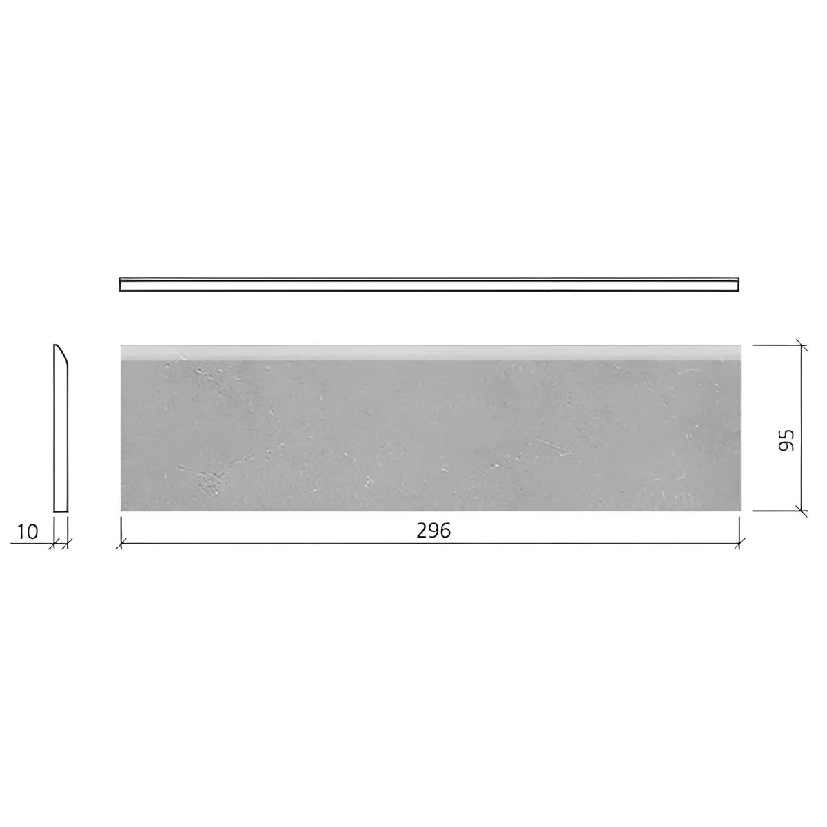 Mosa Ultrater Antraciet mat 10x30