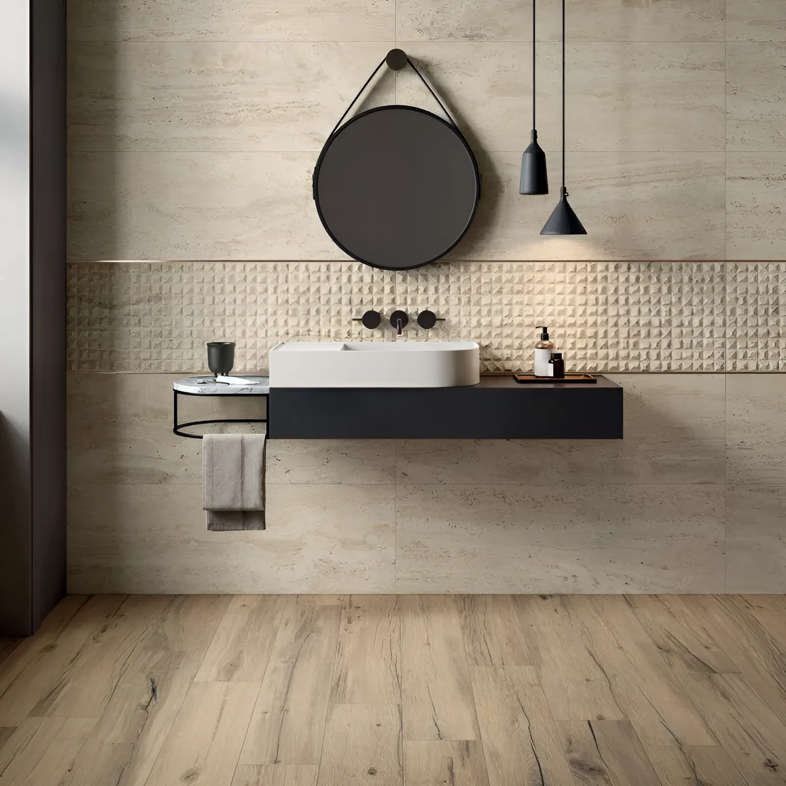 Flaviker Navona Bruin mat 30x30