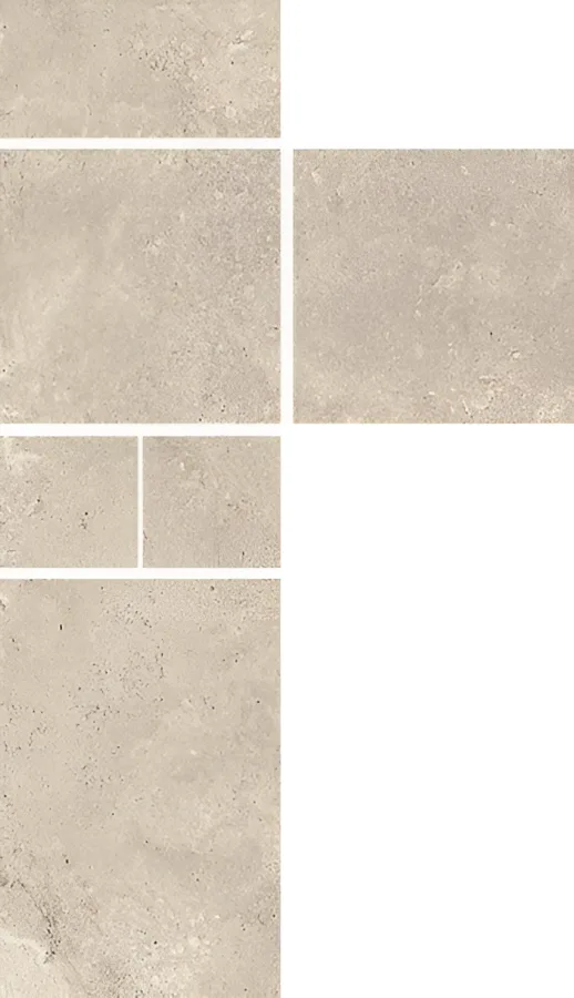 Fondovalle Royal Travertino Ivoor decorset 0,76 m²
