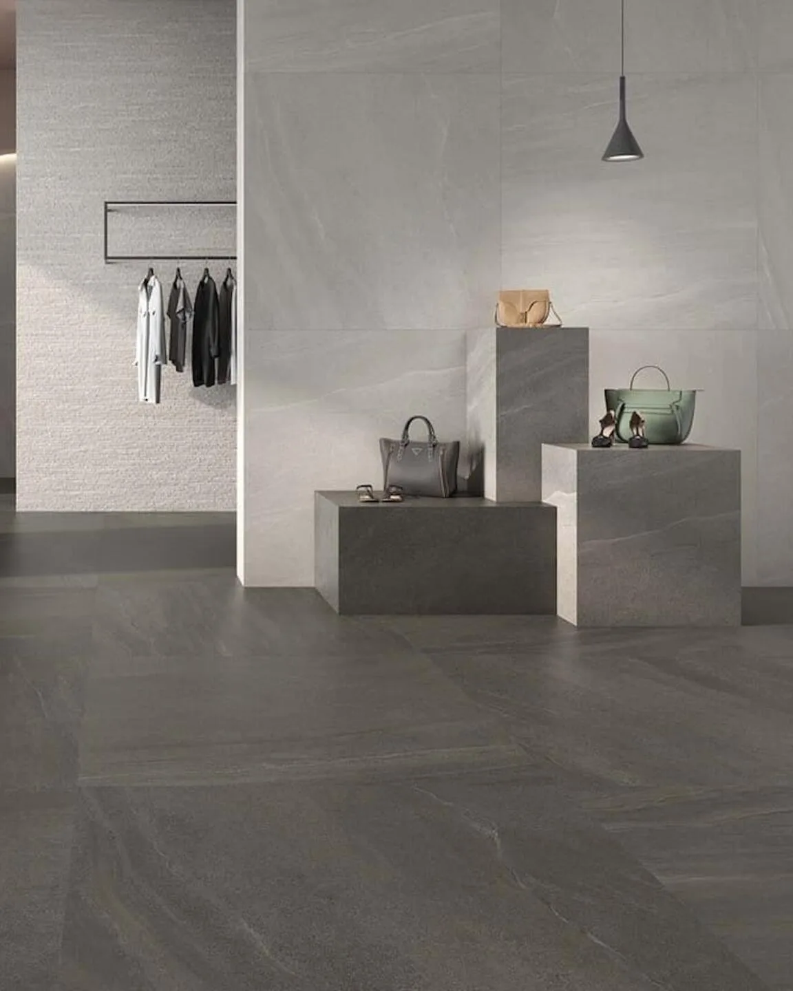 Geo Tiles Eddystone Zwart mat 120x120