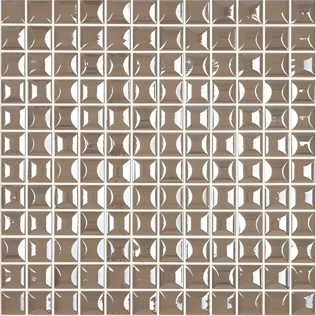 Grandeur Glass Bruin glans 32x32