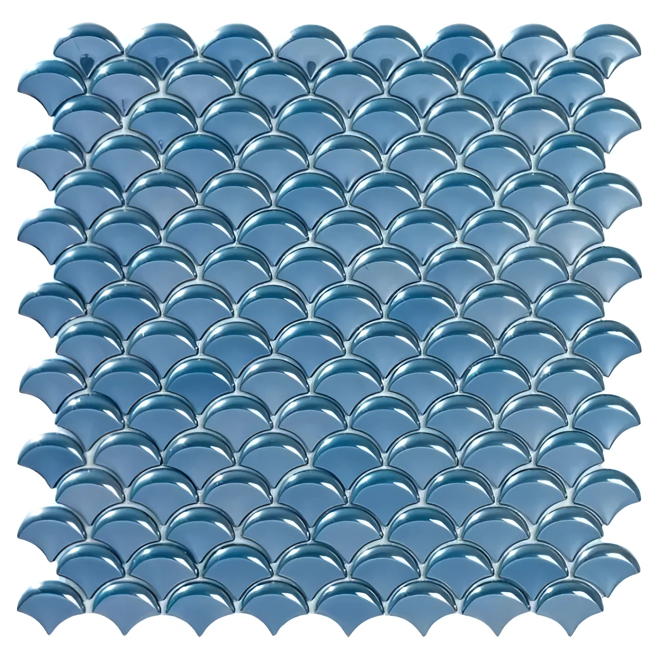 Grandeur Glass Blauw glans 32x32