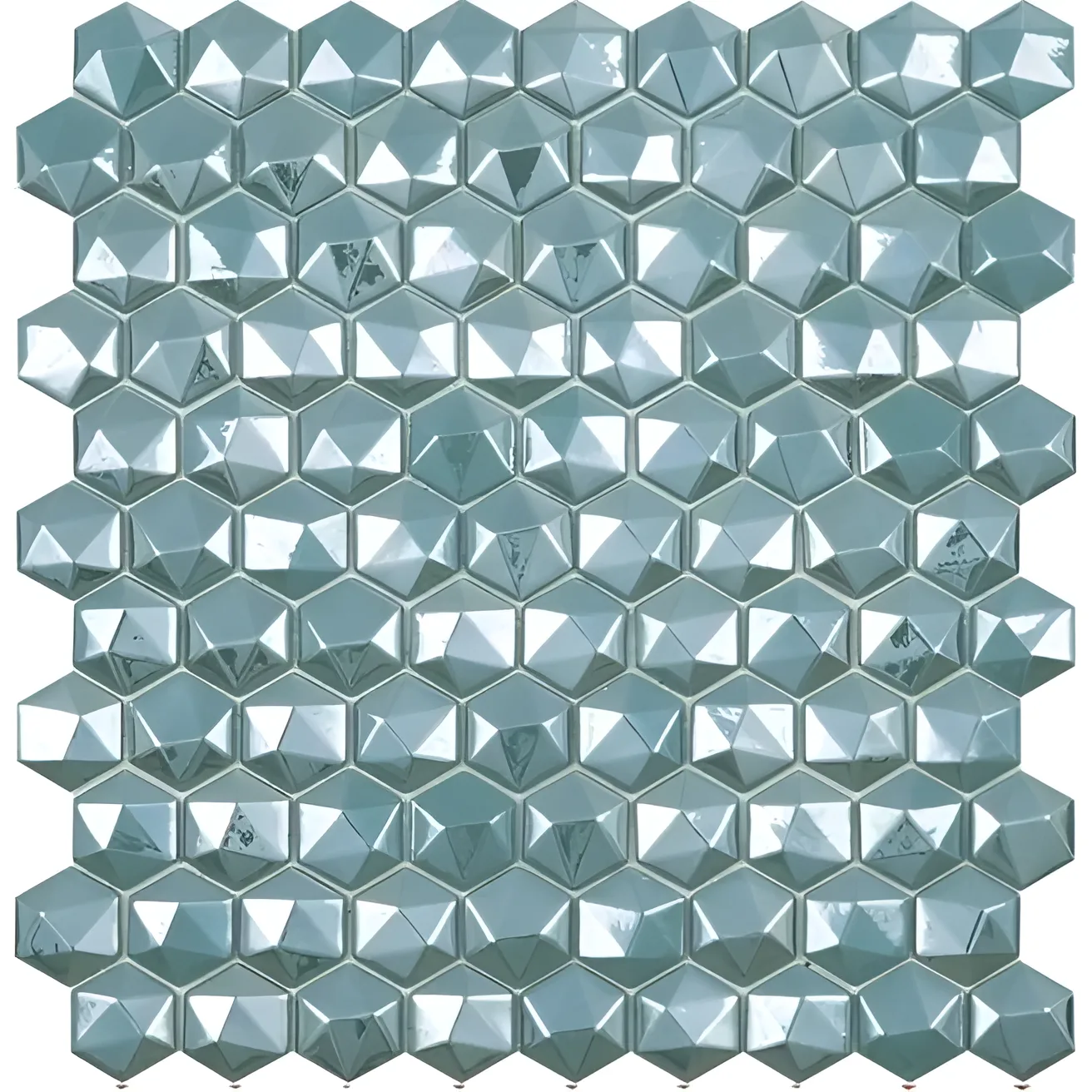 Grandeur Glass Turqoise glans 31x32