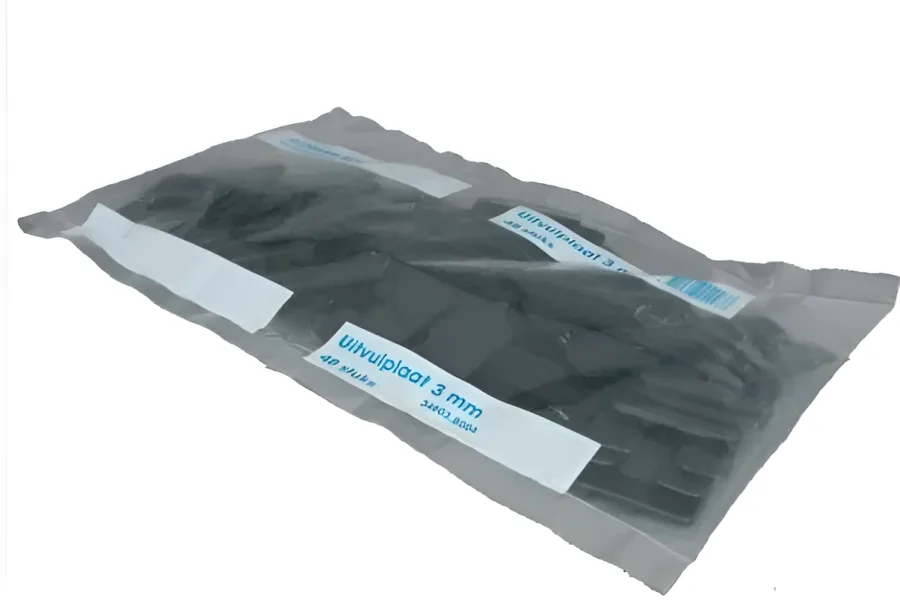 Vulplaatje 3mm zwart