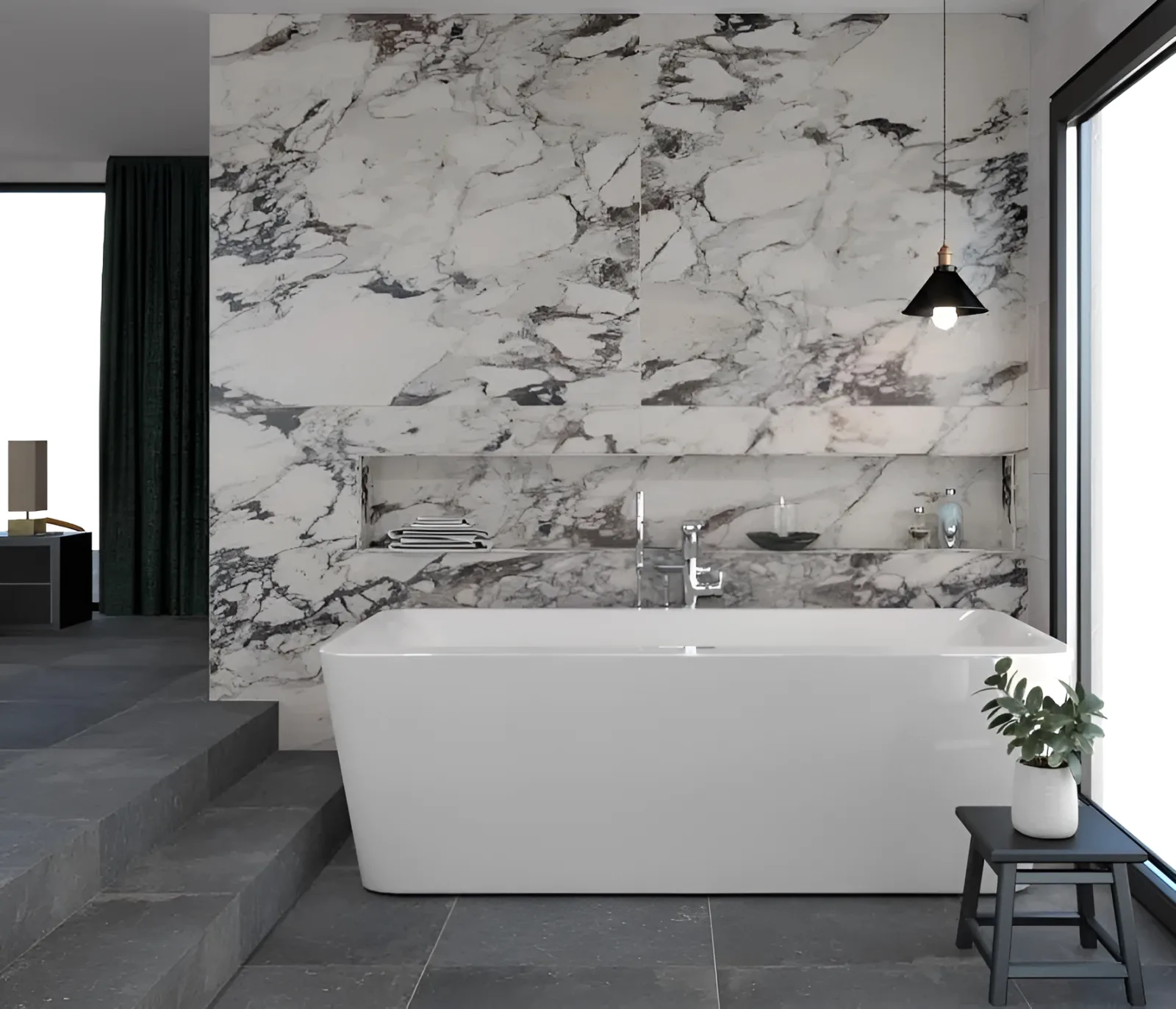 Marazzi italie Grandemarble Wit glans 120x240