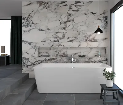 Marazzi italie Grandemarble Wit glans 120x240