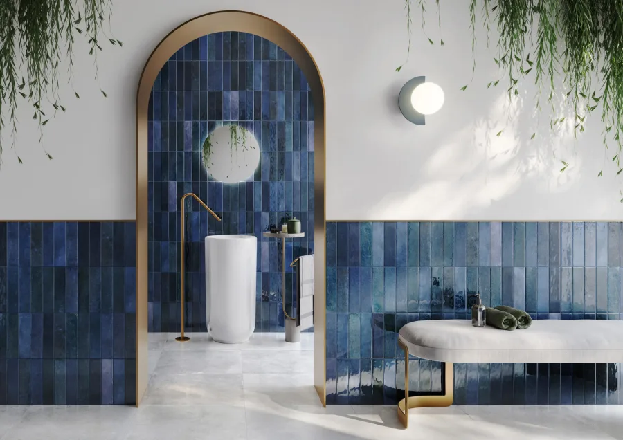 Rak Portofino Blauw glans 7x26 (RAKPOROC626)