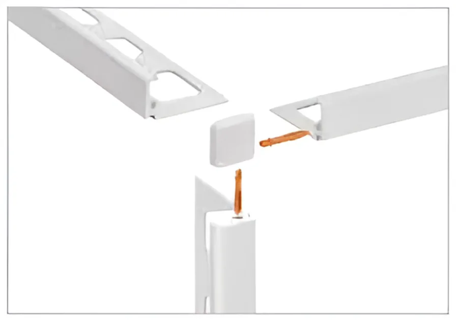 Schlueter JOLLY-TSOB buitenhoek decoratief wandprofiel alu structuur-gecoat brons H=12,5mm