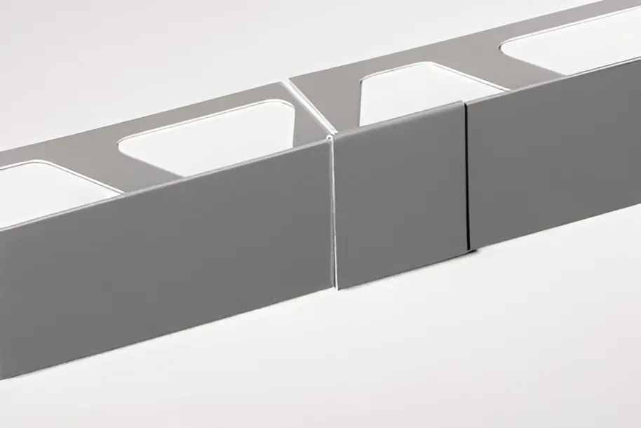 Schlueter BARA-RT verbindingsstuk randprofiel pastelgrijs H=12/65mm