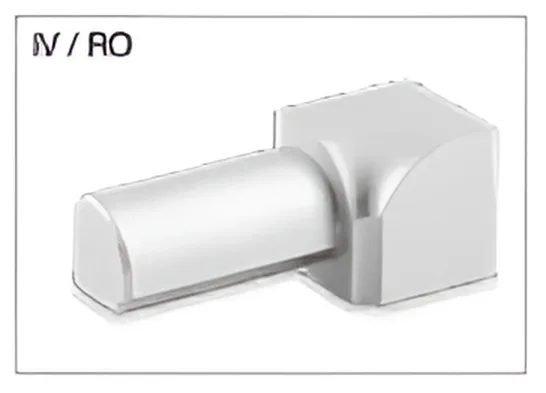 Schlueter RONDEC-TSSG binnenhoek 90 gr. alu structuur-gecoat steengrijs H=11mm