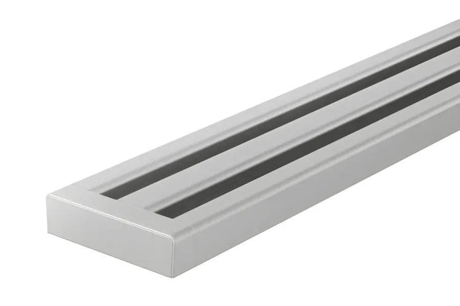 Schlueter KERDI-LINE-VARIO hol afwateringsprofiel RVS geborsteld D10 Wave 42 L=1200mm