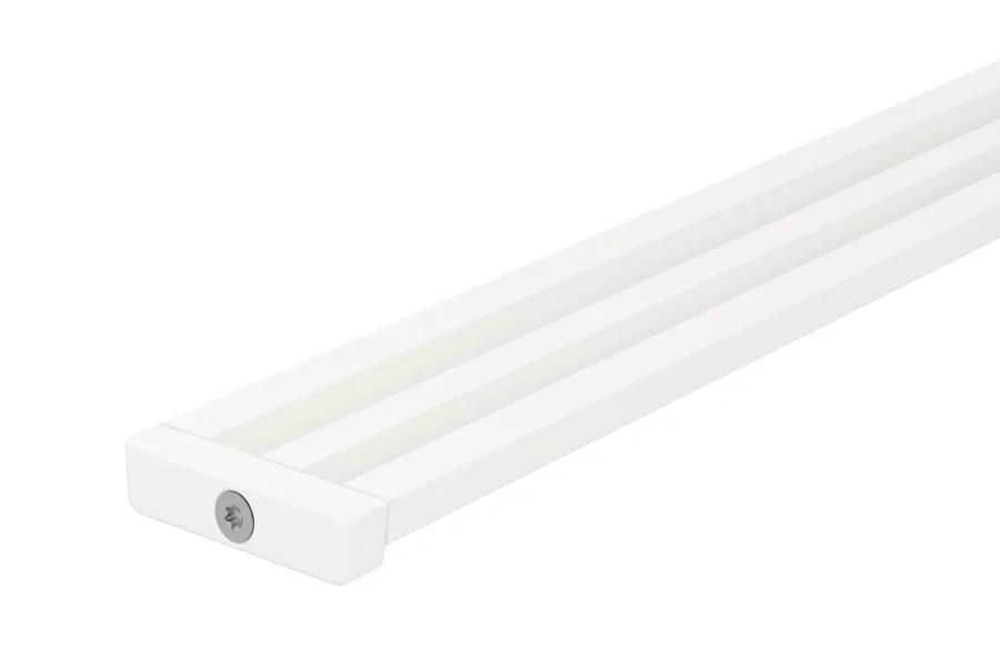Schlueter KERDI-LINE-VARIO hol afwateringsprofiel alu met kleurcoating zuiver wit mat MBW D10 Wave 42 L=1800mm