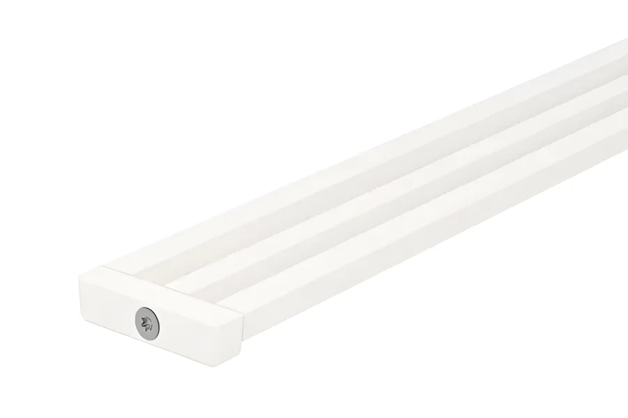 Schlueter KERDI-LINE-VARIO hol afwateringsprofiel alu met kleurcoating zuiver wit mat MBW D10 Wave L=1200mm