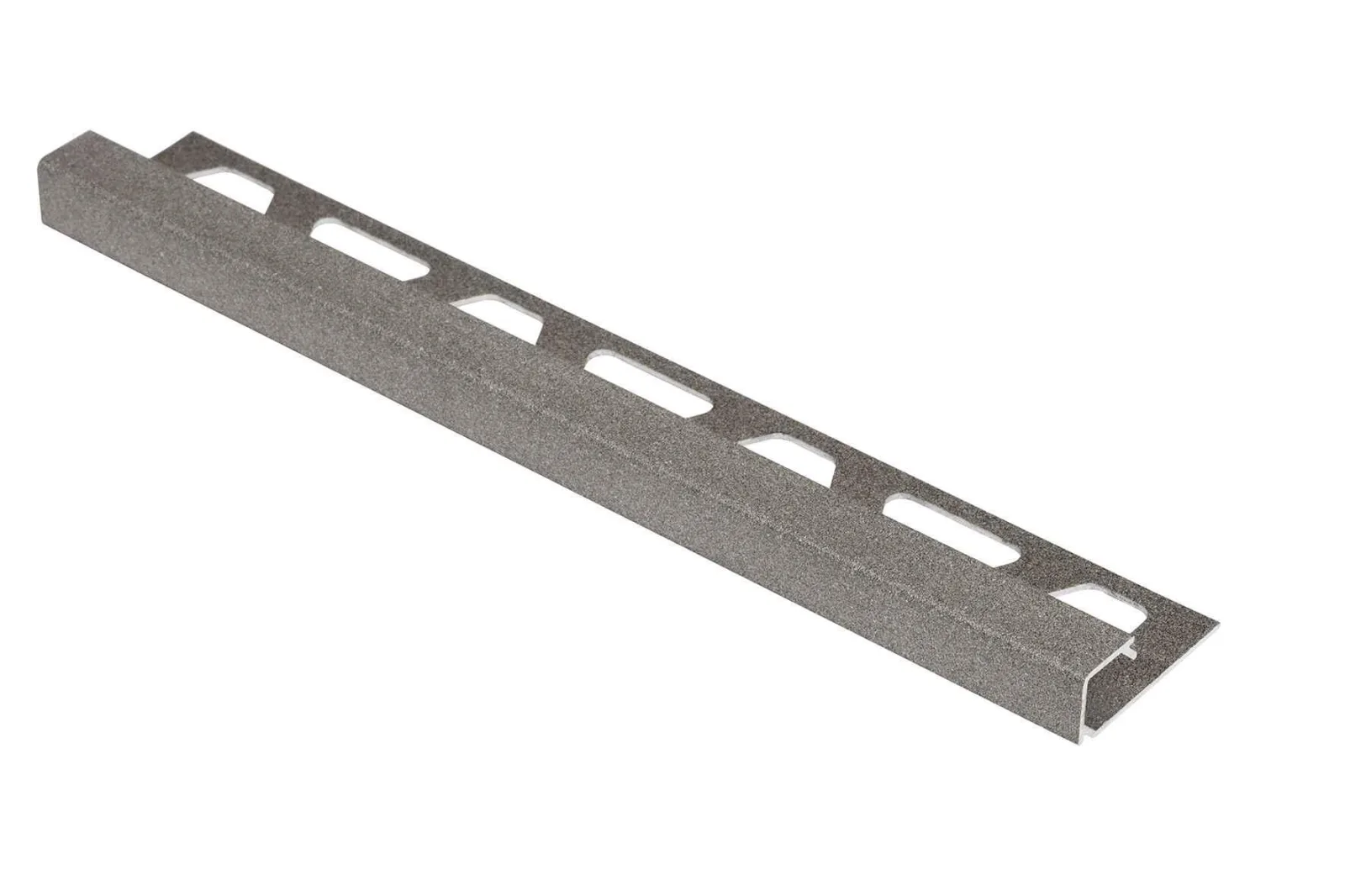 Schlueter QUADEC-TSSG alu structuur-gecoat steengrijs decoratief profiel H=6mm L=3000mm