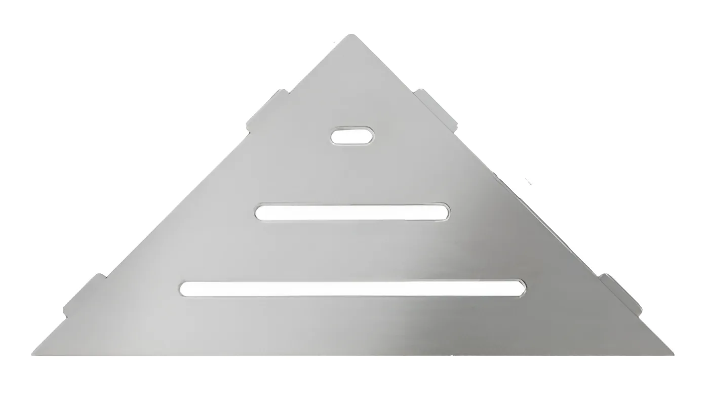 Schlueter SHELF-E S1 210x210mm Planchet design WAVE grafietzwart mat MGS