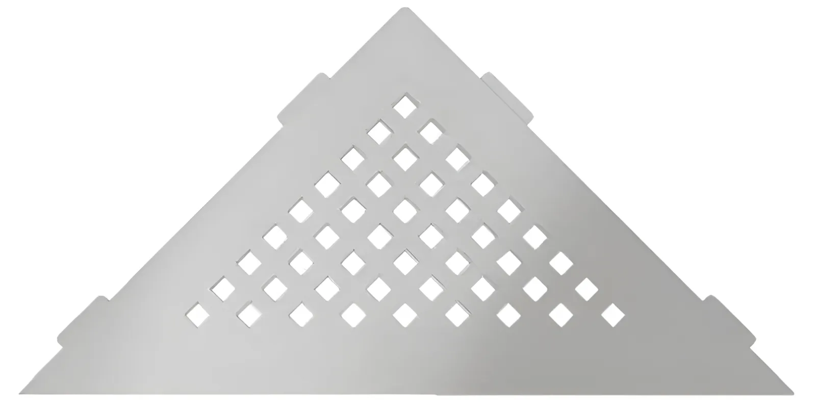 Schlueter SHELF-E S1 210x210mm Planchet design SQUARE roestvast staal geborsteld