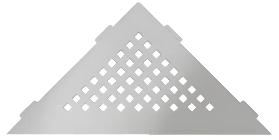 Schlueter SHELF-E S1 210x210mm Planchet design SQUARE alu structuur-gecoat beigegrijs TSBG