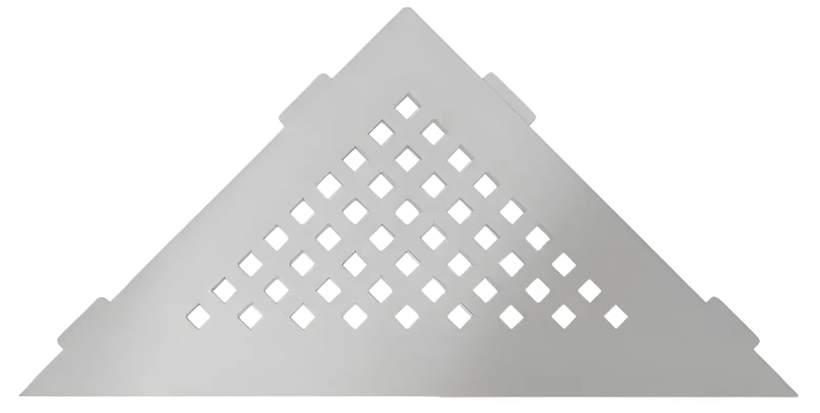 Schlueter SHELF-E S1 210x210mm Planchet design SQUARE alu structuur-gecoat grijs TSG