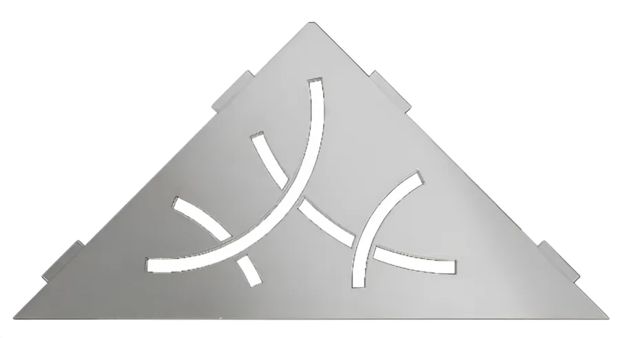 Schlueter SHELF-E S1 210x210mm Planchet design CURVE alu structuur-gecoat brons TSOB