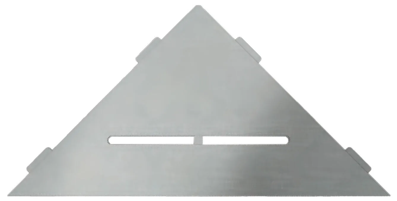 Schlueter SHELF-E S1 210x210mm Planchet design PURE alu structuur-gecoat beigegrijs TSBG