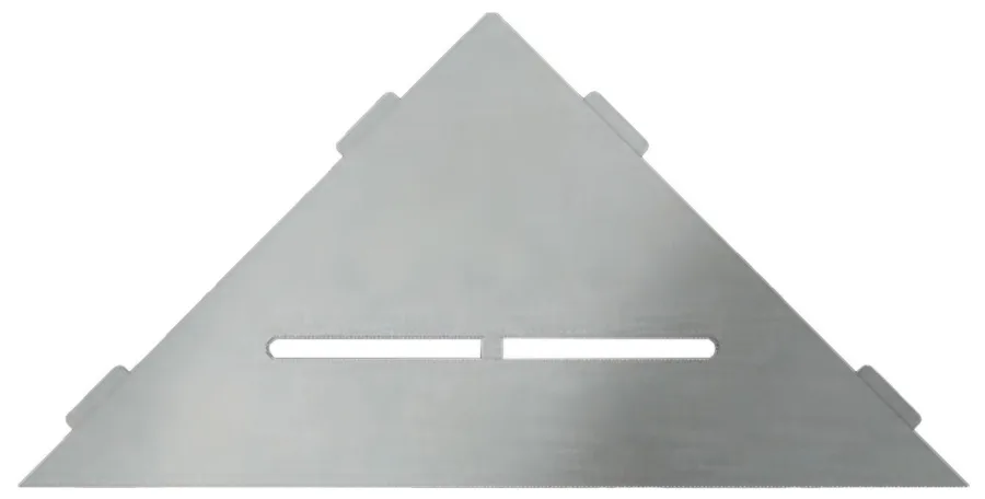 Schlueter SHELF-E S1 210x210mm Planchet design PURE alu structuur-gecoat beigegrijs TSBG