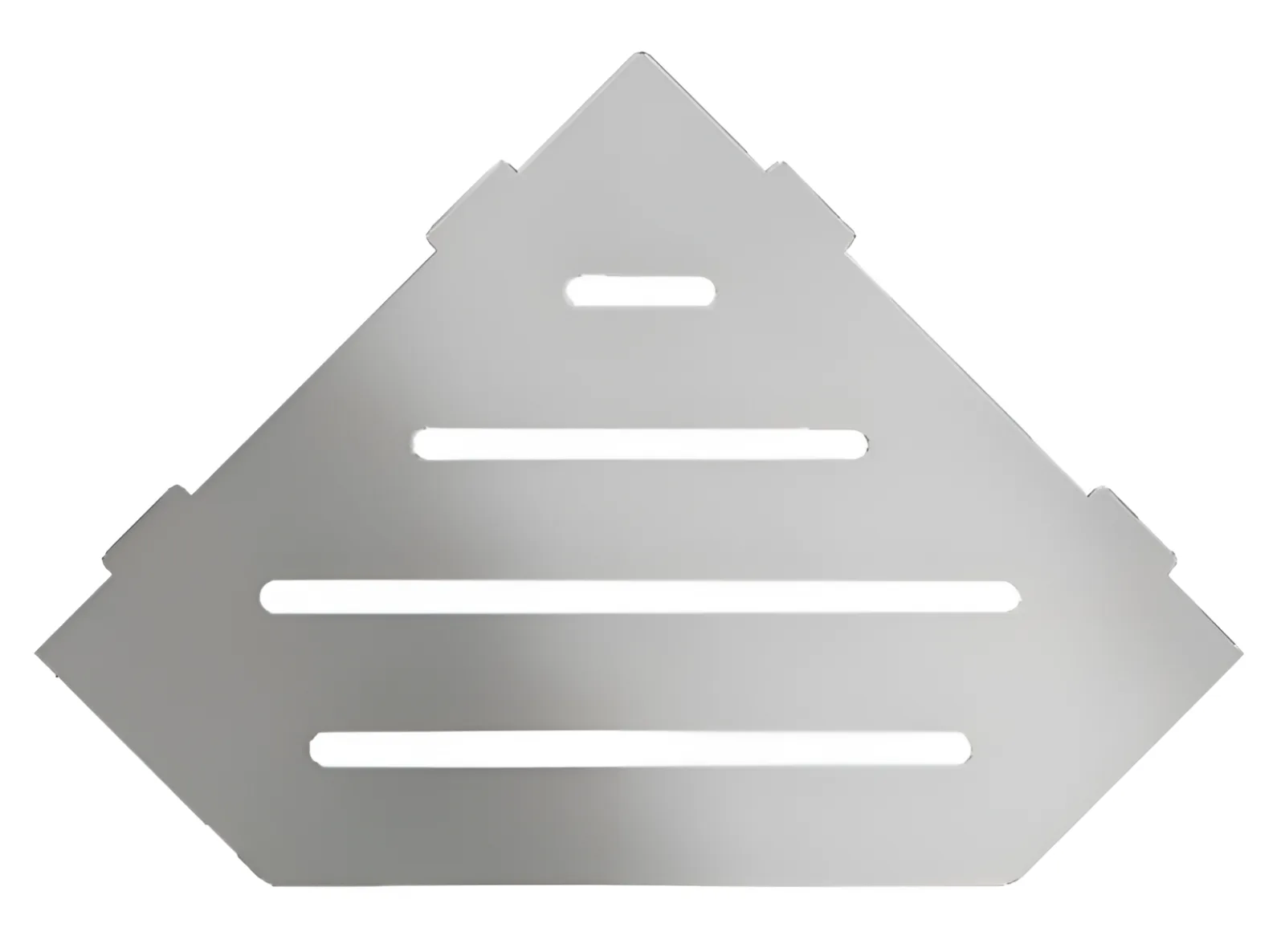 Schlueter SHELF-E S2 195x195mm Planchet design WAVE alu structuur-gecoat donker antraciet TSDA