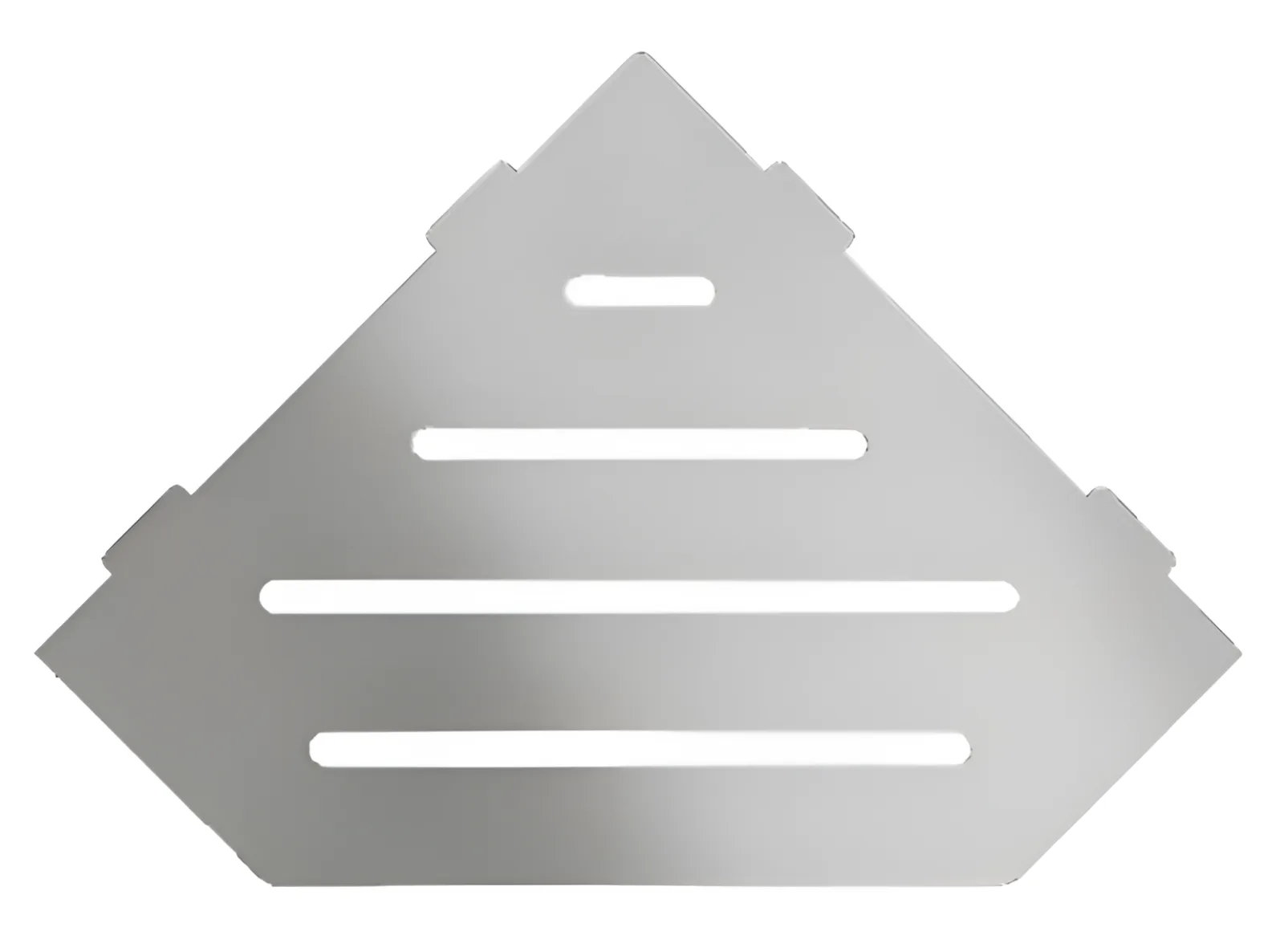 Schlueter SHELF-E S2 195x195mm Planchet design WAVE alu structuur-gecoat grijs TSG