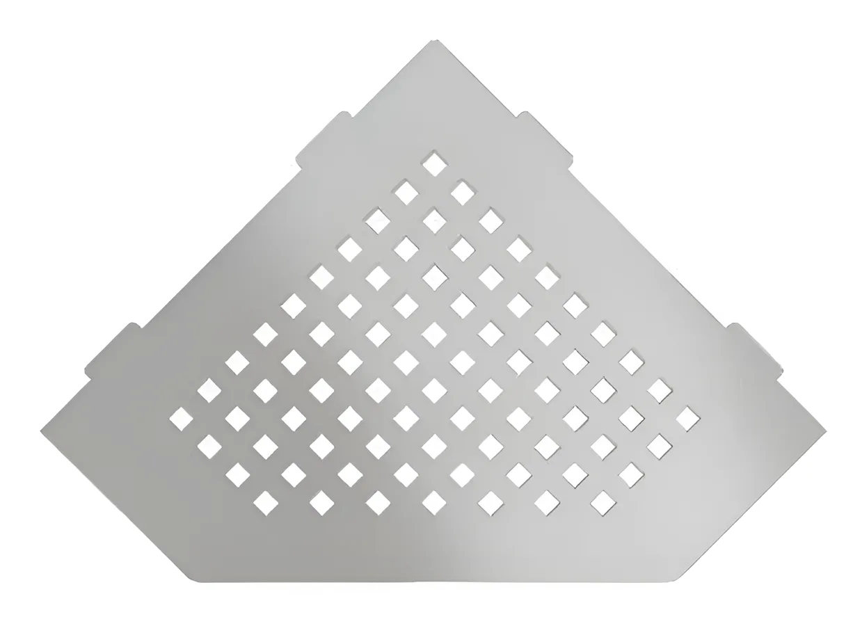 Schlueter SHELF-E S2 195x195mm Planchet design SQUARE alu structuur-gecoat ivoor TSI