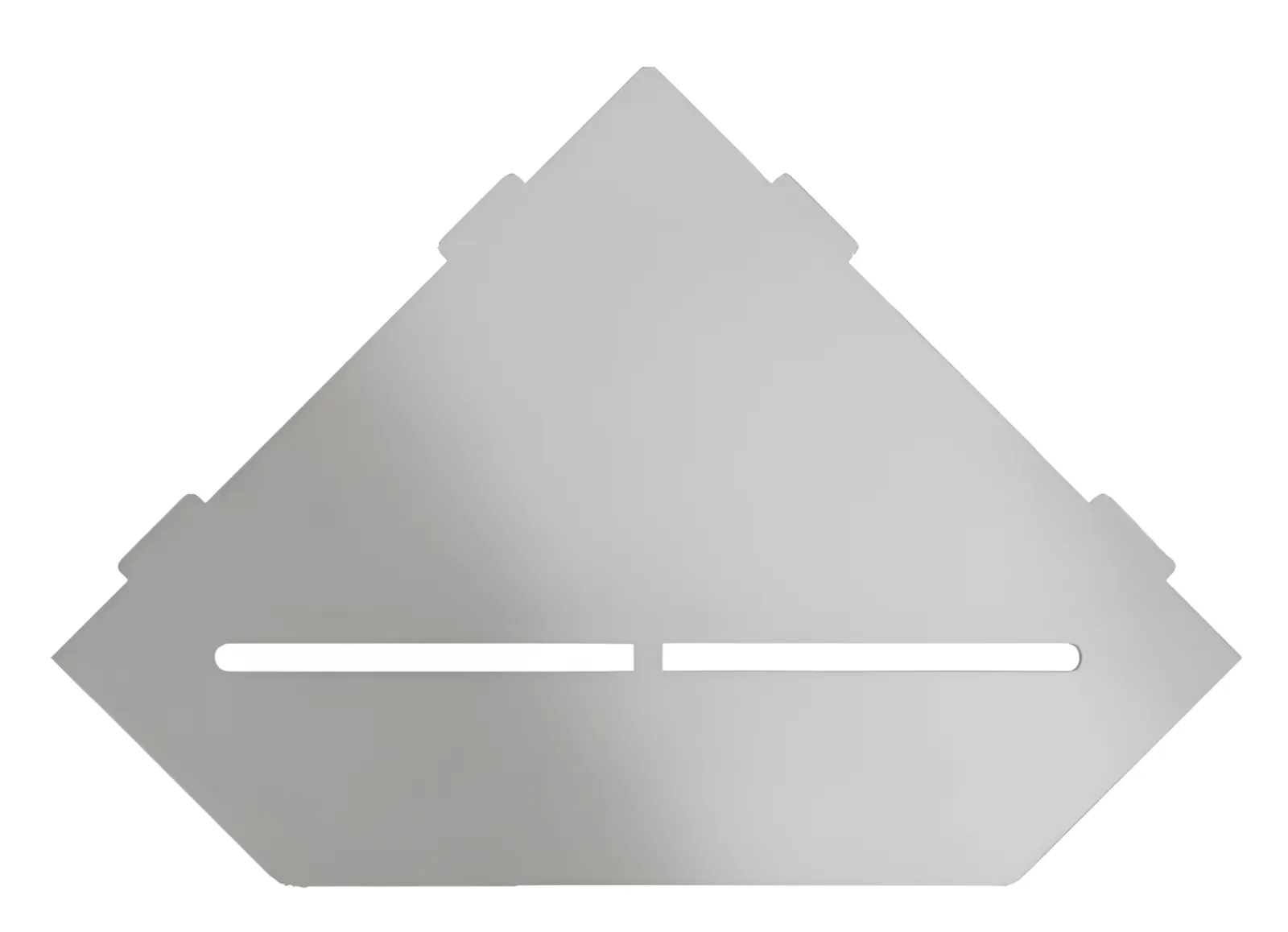 Schlueter SHELF-E S2 195x195mm Planchet design PURE roestvast staal geborsteld