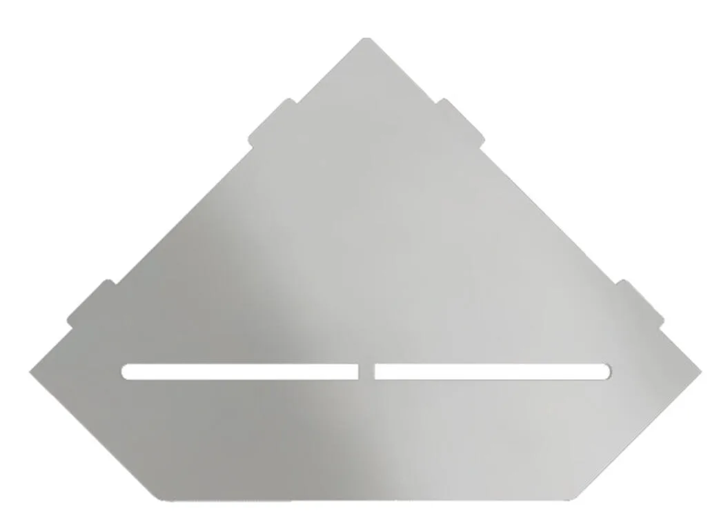 Schlueter SHELF-E S2 195x195mm Planchet design PURE alu met kleurcoating zuiver wit mat MBW