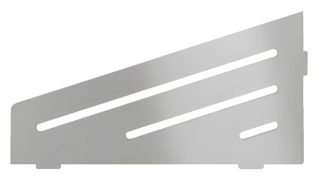 Schlueter SHELF-E S3 154x295mm Planchet design WAVE alu structuur-gecoat creme TSC