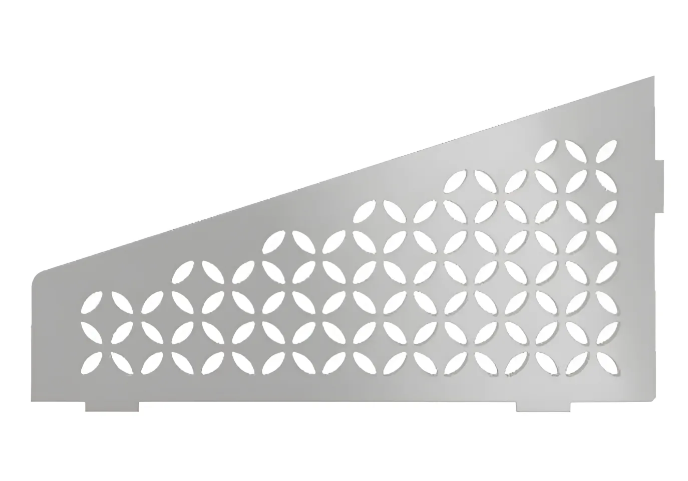 Schlueter SHELF-E S3 154x295mm Planchet design FLORAL alu structuur-gecoat creme TSC