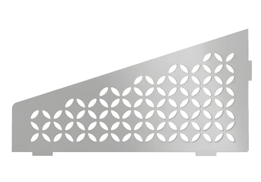 Schlueter SHELF-E S3 154x295mm Planchet design FLORAL alu structuur-gecoat ivoor TSI