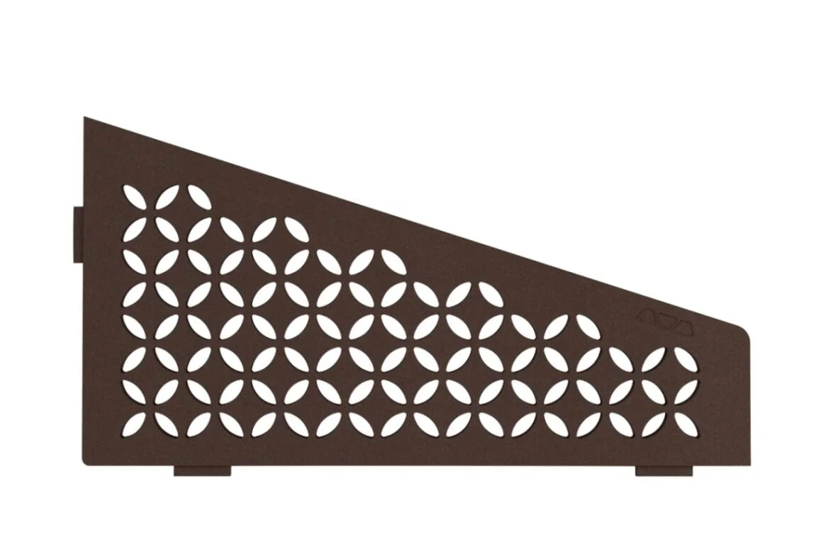 Schlueter SHELF-E S3 154x295mm Planchet design FLORAL alu structuur-gecoat brons TSOB