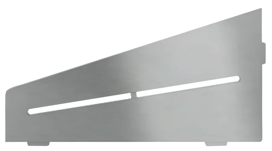 Schlueter SHELF-E S3 154x295mm Planchet design PURE roestvast staal geborsteld