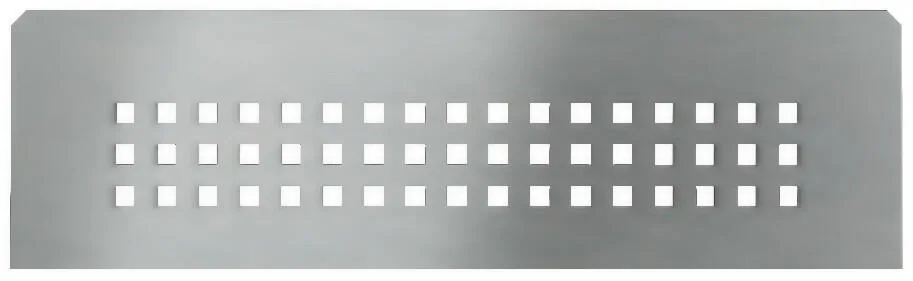 Schlueter SHELF-N-S1 300x87mm Planchet design SQUARE alu structuur-gecoat grijs TSG