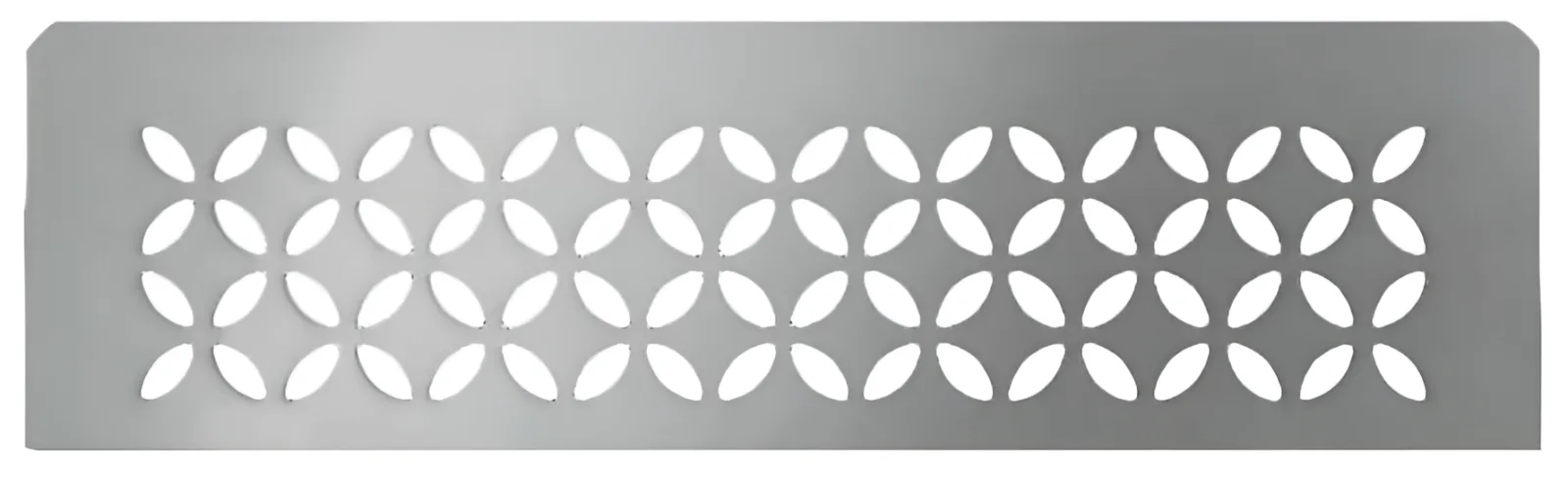Schlueter SHELF-N-S1 300x87mm Planchet design FLORAL alu structuur-gecoat grijs TSG