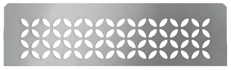 Schlueter SHELF-N-S1 300x87mm Planchet design FLORAL alu structuur-gecoat grijs TSG