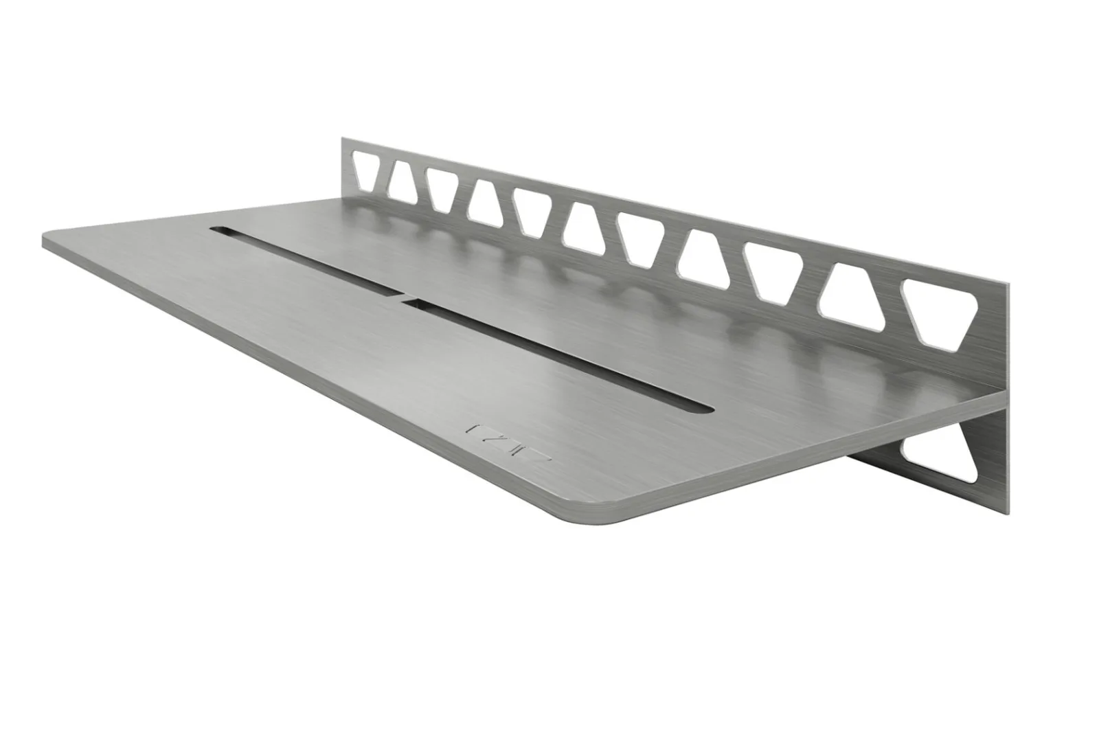 Schlueter SHELF-W S1 300x115mm Planchet design PURE roestvast staal geborsteld