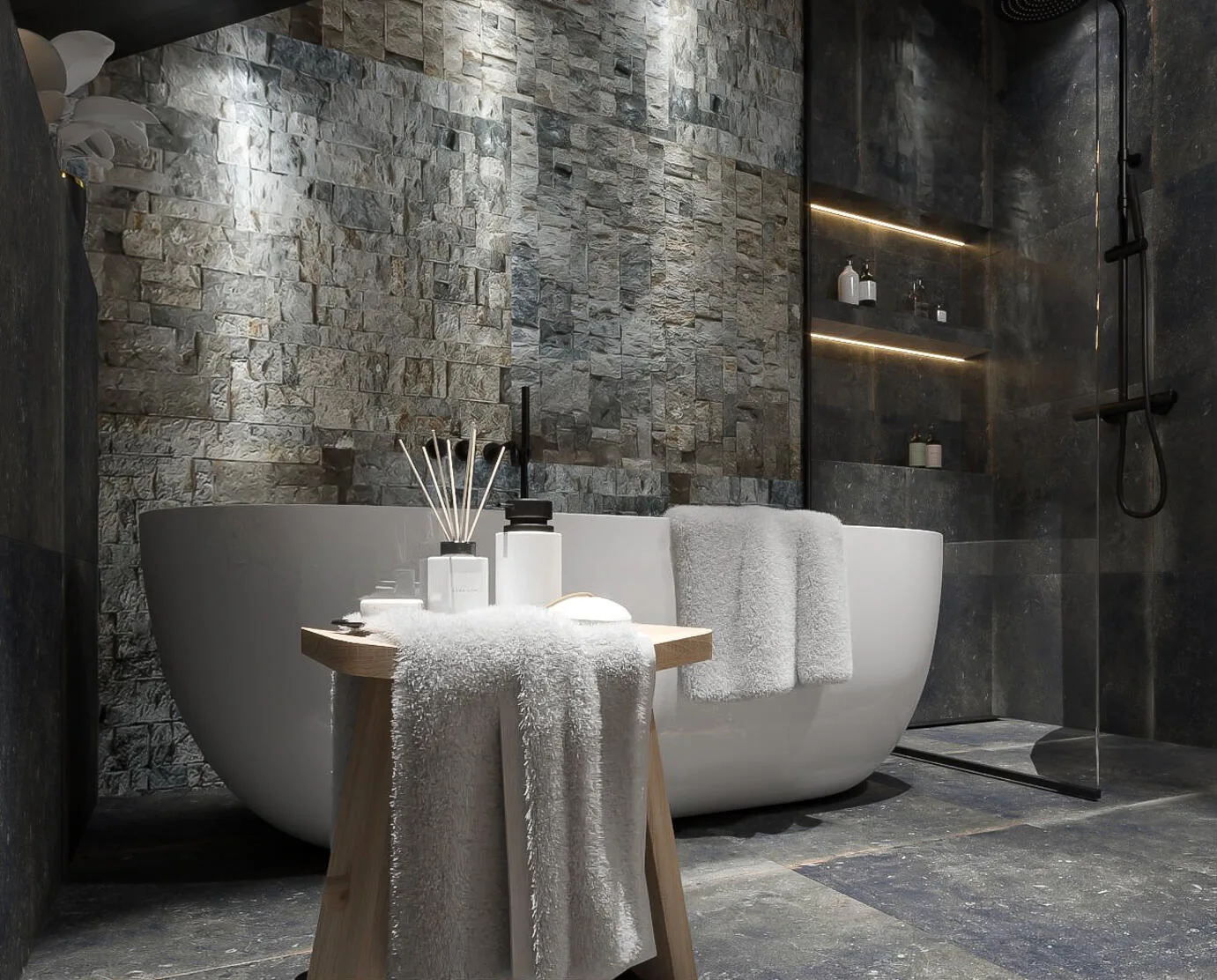 Stabigo Stone Panel Grijs 25x50