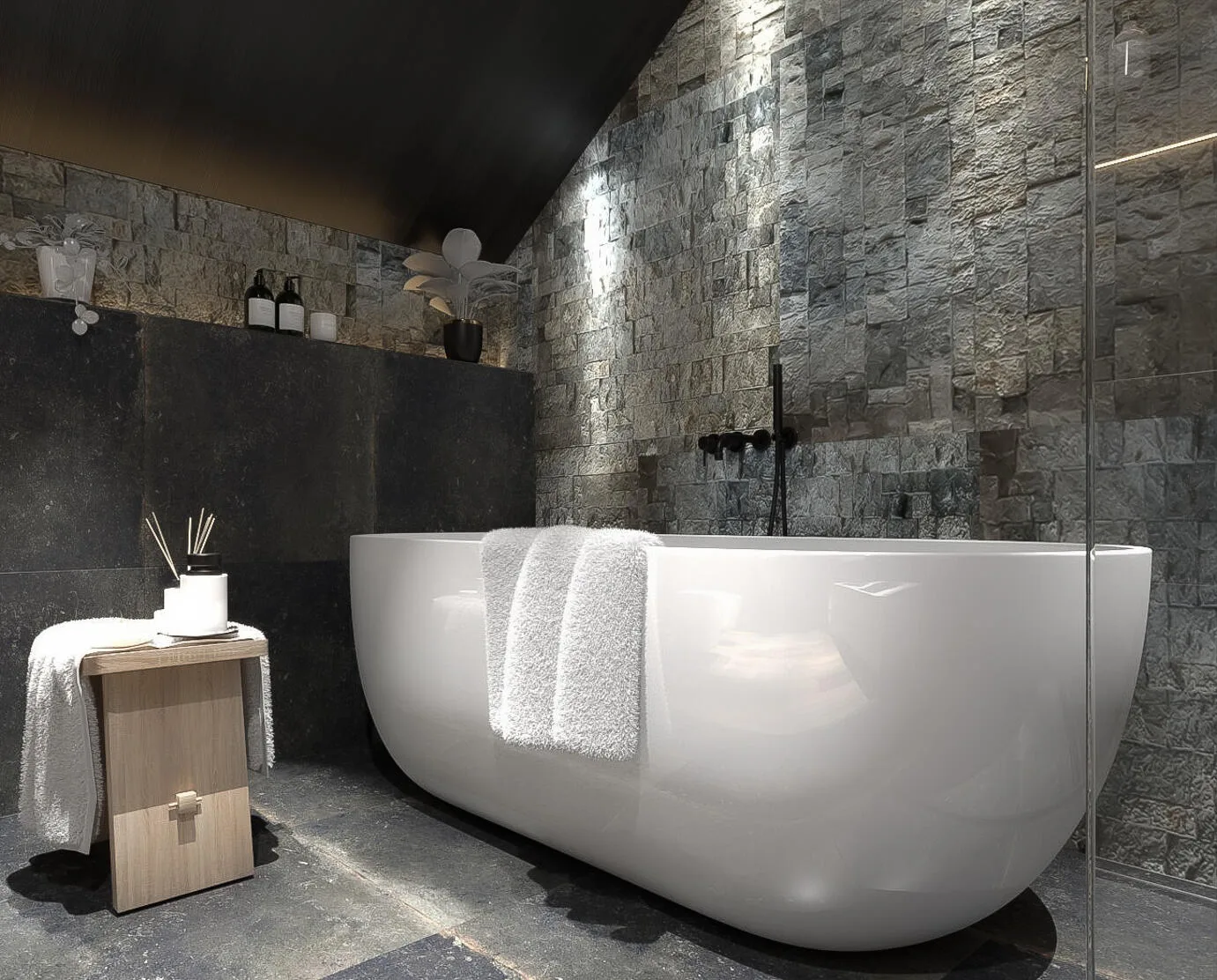 Stabigo Stone Panel Grijs 25x50