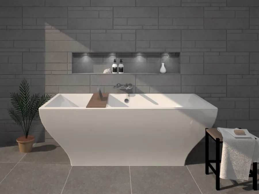 Sphinx Concrete Grijs mat strokenmix 0,54 m²